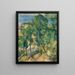View of the Sea at L'Estaque - Paul Cézanne — framed artwork on a wall