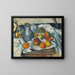 Kettle and Fruits - Paul Cézanne — framed artwork on a wall