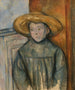 Boy with Straw Hat - Paul Cézanne — artwork view