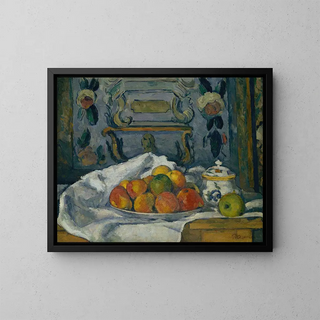 Apple Plate - Paul Cézanne — framed artwork on a wall