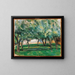 Farm in Normandy around 1885-1886 - Paul Cézanne — framed artwork on a wall