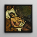 a woman breastfeeding her child - Paul Cézanne — framed artwork on a wall