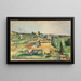 Champs à Bellevue - Paul Cézanne — framed artwork on a wall
