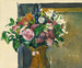 Flowers in a Red Vase - Paul Cézanne — artwork view