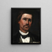 Head of a Man - Paul Cézanne — framed artwork on a wall
