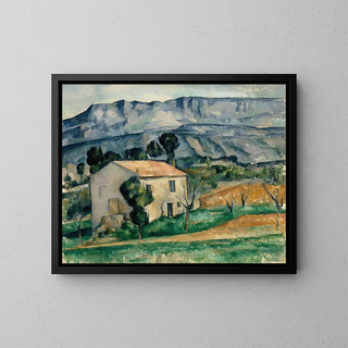 House in Provence - Paul Cézanne — framed artwork on a wall