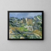 Maisons en Provence, la vallée des Riaux près de L'Estaque - Paul Cézanne — framed artwork on a wall