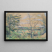 In the Oise Valley - Paul Cézanne — framed artwork on a wall