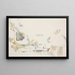 La Barque ou Le Lac d'Annecy - Paul Cézanne — framed artwork on a wall