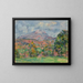 La Montagne Sainte-Victoire - Paul Cézanne — framed artwork on a wall