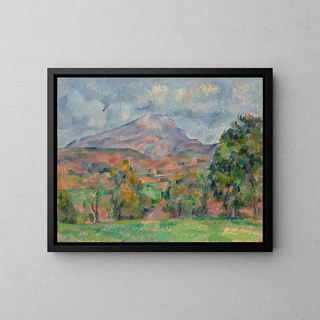 La Montagne Sainte-Victoire - Paul Cézanne — framed artwork on a wall
