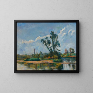 La Rivière - Paul Cézanne — framed artwork on a wall