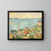 The sea at L'Estaque - Paul Cézanne — framed artwork on a wall