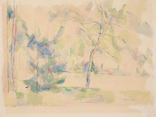 Lake at the Edge of a Forest - Paul Cézanne — artwork view