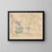 Lake at the Edge of a Forest - Paul Cézanne — framed artwork on a wall