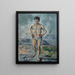 The Big Bather - Paul Cézanne — framed artwork on a wall