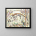The Bridge of the Three Sautets - Paul Cézanne — framed artwork on a wall