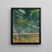 The Pool at Jas de Bouffan - Paul Cézanne — framed artwork on a wall