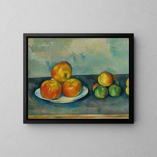 Les pommes - Paul Cézanne — framed artwork on a wall