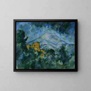 Mont Sainte-Victoire and Château Noir - Paul Cézanne — framed artwork on a wall