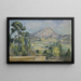 Montagne Sainte-Victoire - Paul Cézanne — framed artwork on a wall