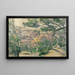 Morning View of L'Estaque in the Sun - Paul Cézanne — framed artwork on a wall