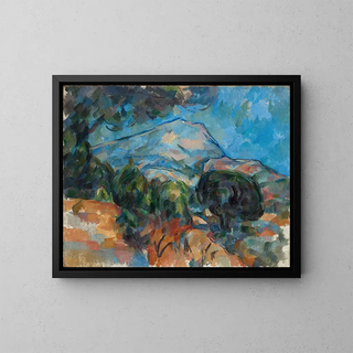 Mont Sainte-Victoire - Paul Cézanne — framed artwork on a wall