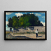 Garden Wall Painting - Paul Cézanne — framed artwork on a wall