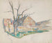 Winter Landscape Painting - Paul Cézanne — artwork view