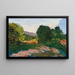 Landscape of the South - Paul Cézanne — framed artwork on a wall