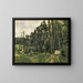 Les peupliers - Paul Cézanne — framed artwork on a wall