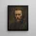 Portrait of a Man - Paul Cézanne — framed artwork on a wall