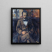 Portrait of Ambroise Vollard - Paul Cézanne — framed artwork on a wall