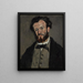 Portrait Painting of Anthony Valabrègue - Paul Cézanne — framed artwork on a wall
