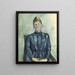 Portrait of Madame Cézanne - Paul Cézanne — framed artwork on a wall