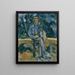 Portrait of a Peasant - Paul Cézanne — framed artwork on a wall