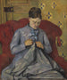 Portrait of the artist's woman - Paul Cézanne — artwork view