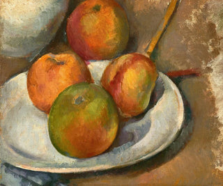 Four apples and a knife - Paul Cézanne — artwork view