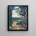 Road leading to the lake - Paul Cézanne — framed artwork on a wall
