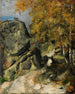 Rochers dans la forêt Fontainebleau - Paul Cézanne — artwork view