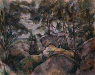 Rochers dans la forêt - Paul Cézanne — artwork view