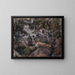 Rochers dans la forêt - Paul Cézanne — framed artwork on a wall