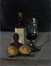 Still life with glass bottle and lemons - Paul Cézanne — artwork view