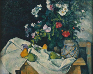 Still life with flowers and fruits - Paul Cézanne — artwork view
