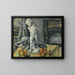 Still life with a plaster Cupid - Paul Cézanne — framed artwork on a wall