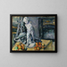 Nature morte avec statuette - Paul Cézanne — framed artwork on a wall