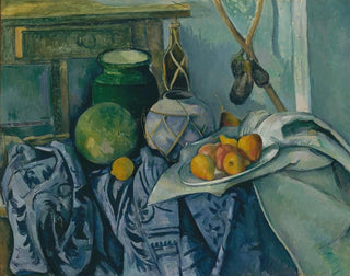 Nature morte avec un pot en gingembre et des aubergines - Paul Cézanne — artwork view