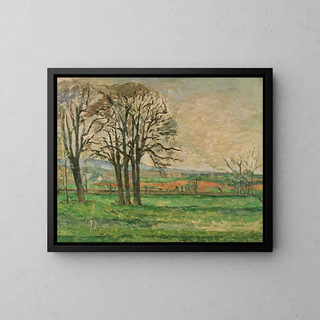 Les arbres nus au Jas de Bouffan - Paul Cézanne — framed artwork on a wall