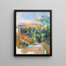 The bend of the road - Paul Cézanne — framed artwork on a wall