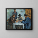 Les Joueurs de cartes - Paul Cézanne — framed artwork on a wall